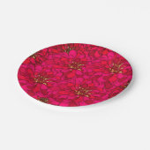 《植物》百日草花 ペーパープレート (アングル)