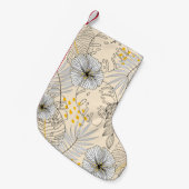 植物、、花を使葉用したシームレスな背景 スモールクリスマスストッキング (正面 (吊り時))