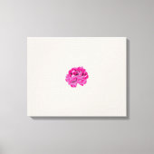 植物,花,花,花,ピンク,マゼンタ,フォント,パターン キャンバスプリント (正面)