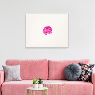 植物,花,花,花,ピンク,マゼンタ,フォント,パターン キャンバスプリント