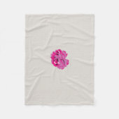 植物，花，花，花，ピンク，マゼンタ，フォント，パターン フリースブランケット (正面)