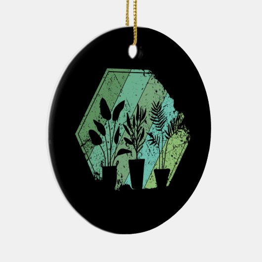 植物 – 鉢植え観葉植物 セラミックオーナメント (右)