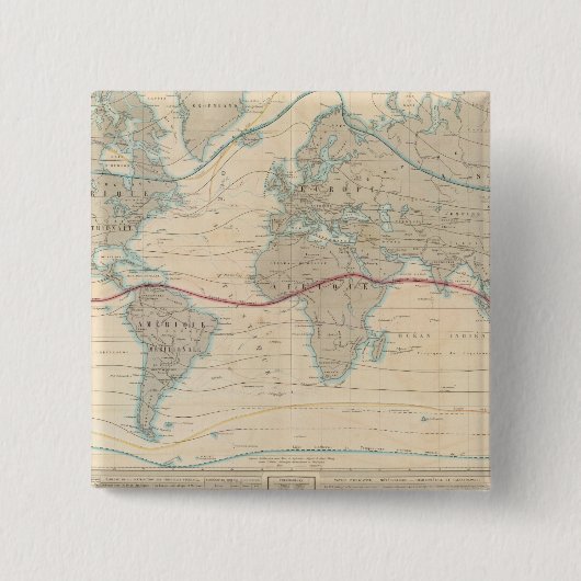 植生の世界地図 缶バッジ (正面)