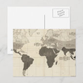 植生の地理的分布 ポストカード (正面/裏面)