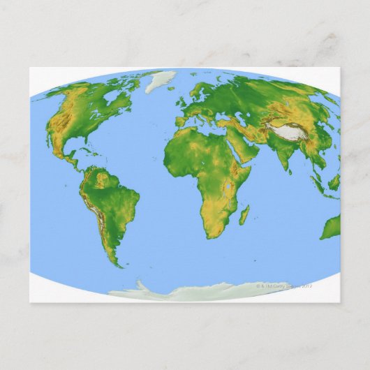 植生マップ4 ポストカード (正面)