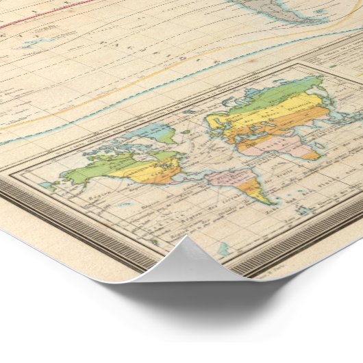 植生世界地図 ポスター (角)