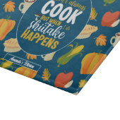 椎竹おもしろいミーム感謝秋のパターン カッティングボード (角)