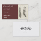 椎骨スケッチ 名刺 (正面/裏面)