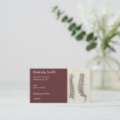 椎骨スケッチ 名刺 (スタンド正面)