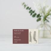 椎骨スケッチ 名刺 (スタンド正面)