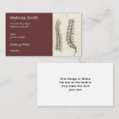 椎骨スケッチ 名刺 (正面/裏面)