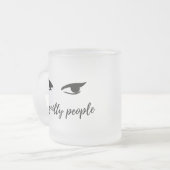 検事おもしろい贈与アイディア フロストグラスマグカップ (正面左)