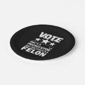 検事とフェロン有権者おもしろい政治 ペーパープレート (アングル)