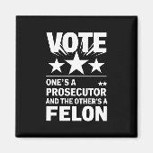 検事とフェロン有権者おもしろい政治 マグネット (正面)