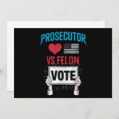 検事vsフェロン投票 招待状 (正面/裏面)