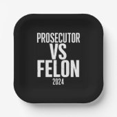 検事vsフェロン2024 ペーパープレート (正面)