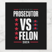 検事vsフェロン2024 ワインラベル (シングルラベル)