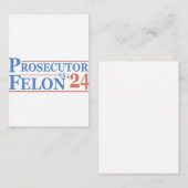 検事vsフェロン・アメリカン選挙2024 Tシャツ ノートカード (正面/裏面)