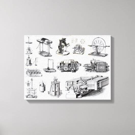 検出と使用の楽器 キャンバスプリント (正面)