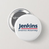 検察官のためのJenkins 缶バッジ (正面&裏面)
