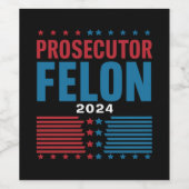 検察官対犯罪者2024 ワインラベル (シングルラベル)