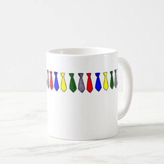 検数のホールのタイのマグ コーヒーマグカップ (正面右)