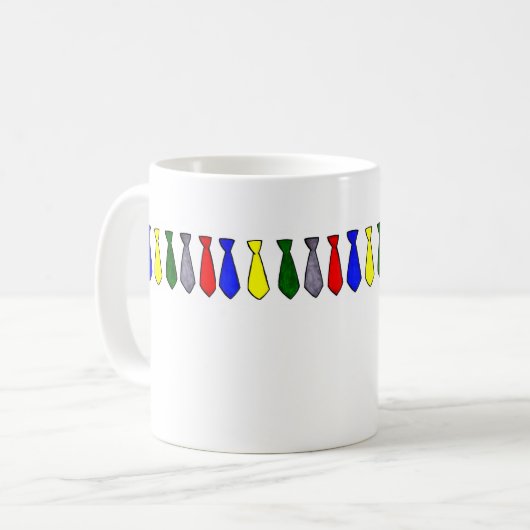 検数のホールのタイのマグ コーヒーマグカップ (正面左)