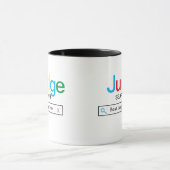 検最高の索エンジン結果の判断 マグカップ (中央)