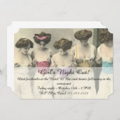 検査ガールズ・ナイト・アウト 招待状 (正面/裏面)