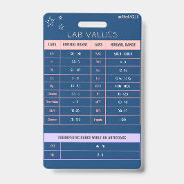 検査値バッジ クイックリファレンス バッジ