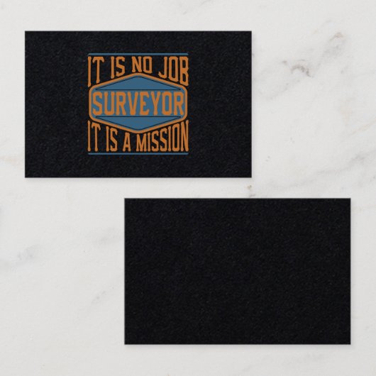 検査官-それは仕事、それです代表団ではないです 名刺 (正面/裏面)