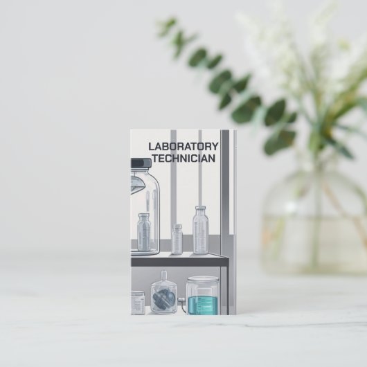 検査技師 名刺 (スタンド正面)