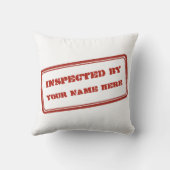 検査済み（名前を追加） クッション (裏面)