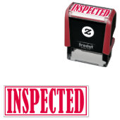 検査済みBusiness Officeの枠シンプル付きキーワード セルフインキングスタンプ (インサイチュ)