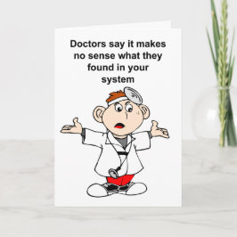 検査結果に頭を悩ませる医師たち カード