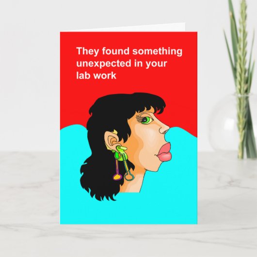 検査結果に驚かされた カード (正面)