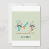 検死官のユーモア　口ひげのキャラクターたち 招待状 (正面)