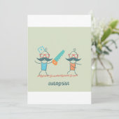 検死官のユーモア　口ひげのキャラクターたち 招待状 (スタンド正面)