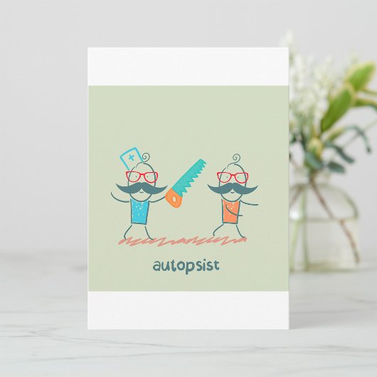 検死官のユーモア　口ひげのキャラクターたち 招待状