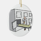 検死官の遺体安置所部屋 セラミックオーナメント (右)