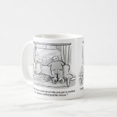 検疫おもしろいのジョークのコーヒーマグ コーヒーマグカップ (正面左)