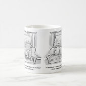 検疫おもしろいのジョークのコーヒーマグ コーヒーマグカップ (中央)