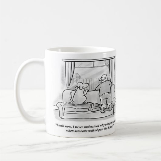 検疫おもしろいのジョークのコーヒーマグ コーヒーマグカップ (左)