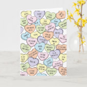 検疫おもしろいバレンタインデーの社会不安 カード (黄色い花)