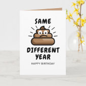 検疫おもしろい準備年 | ハッピーバースデー カード (黄色い花)