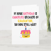 検疫おもしろい誕生日 カード (正面)