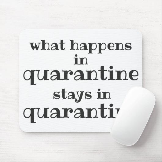 検疫で何が起こるか…おもしろい引用文 マウスパッド (マウス)