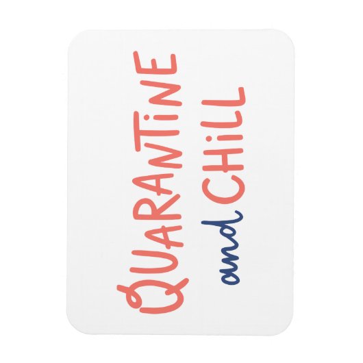 検疫と寒さ マグネット (縦)