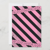 検疫の誕生日パーティーの招待の仮想ズーム 招待状 (裏面)