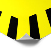 検疫の誕生日パーティー任意の年齢パーソナライズされた ポスター (角)